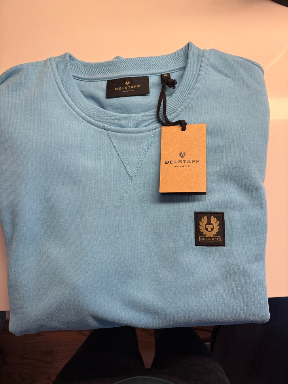 Belstaff Sky Blue Crewneck Sweatshirt